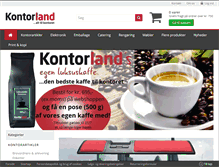 Tablet Screenshot of kontorland.dk